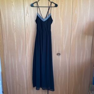 Black maxi dress